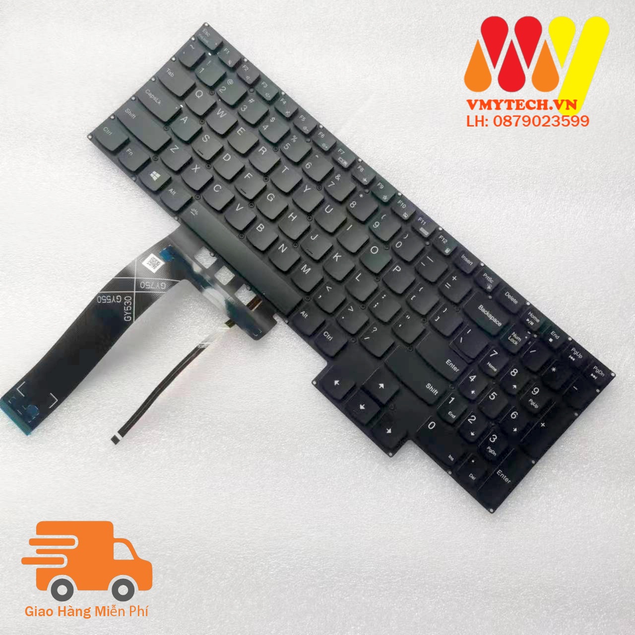 Bàn phím laptop Lenovo Legion 5 15ITH05, Legion 5 15ACH05, Legion 5 15IMH05 Led Trắng