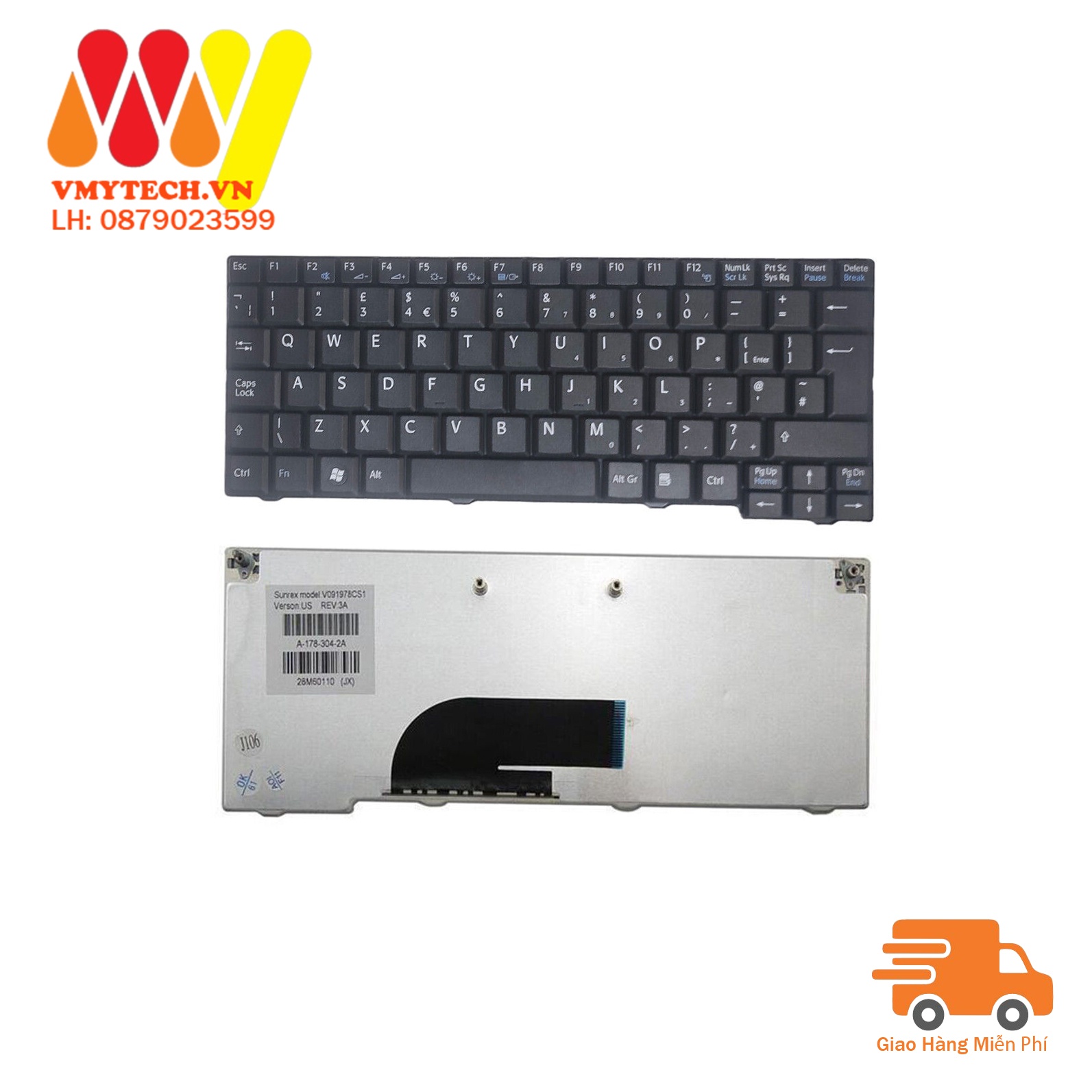 Bàn Phím Laptop SONY M, M126 AG, PCG-21313M, PCG-21313L, VGN-T350, PCG-4E1L