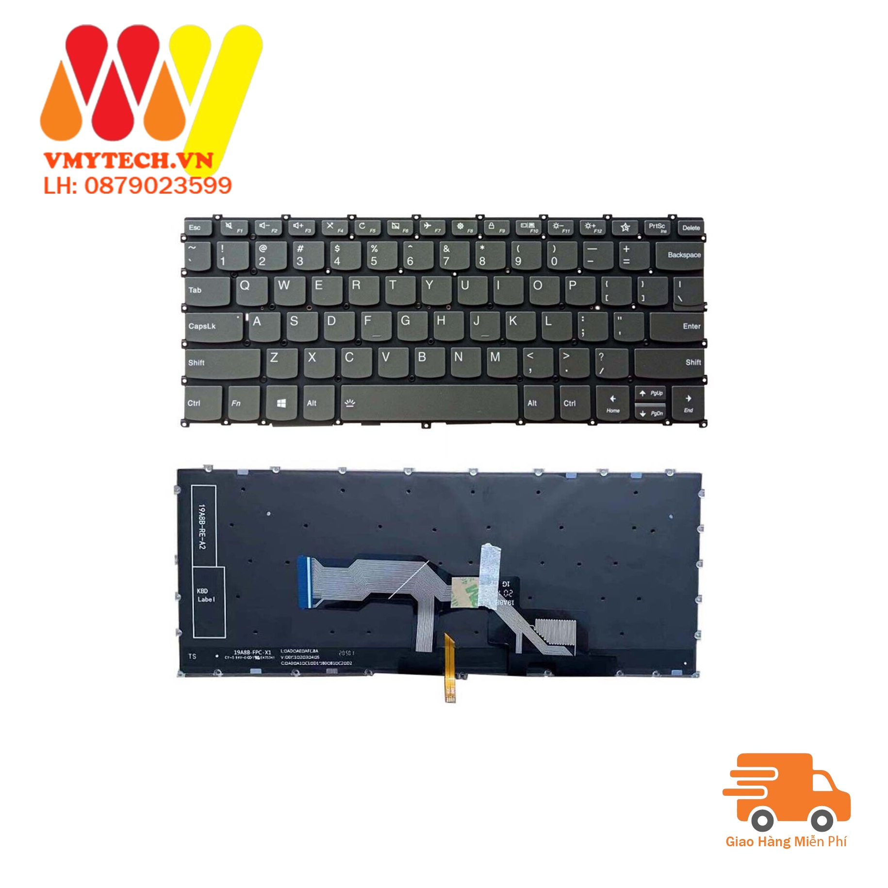 Bàn phím laptop Lenovo IdeaPad S540-13API S540-13ARE S540-13IML S540-13