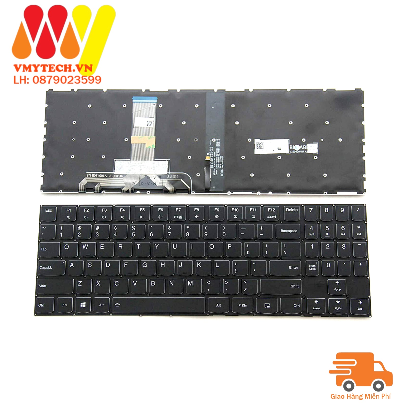 Bàn phím laptop Lenovo Legion Y7000P, Y530, Y530-15ICH, Y540-15IRH, Y540-15IRH-PG0 LED