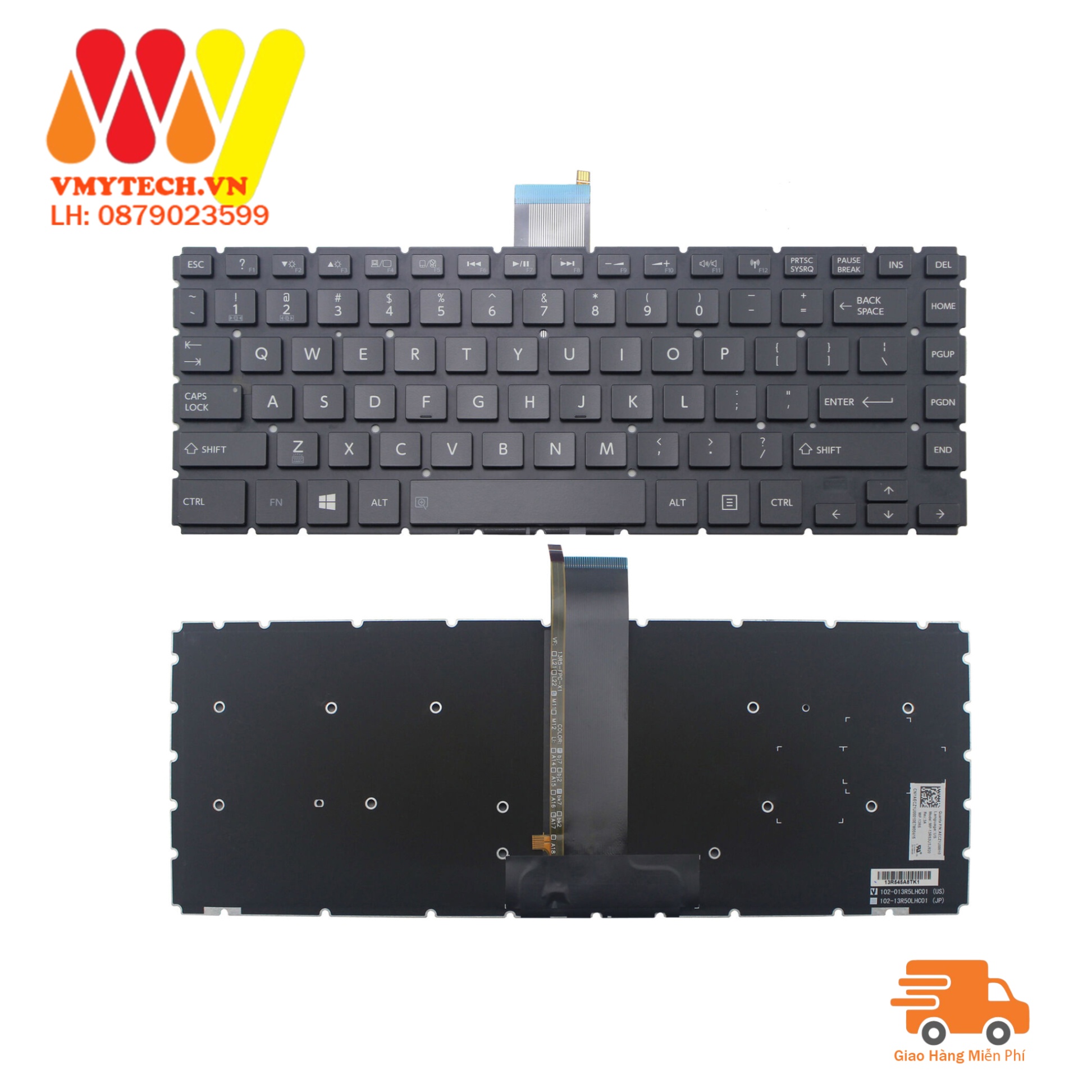 Bàn phím laptop Toshiba Satellite E40-B, E45-B, L40-B, L40D-B, L40T-B, L40DT-B – L40-B