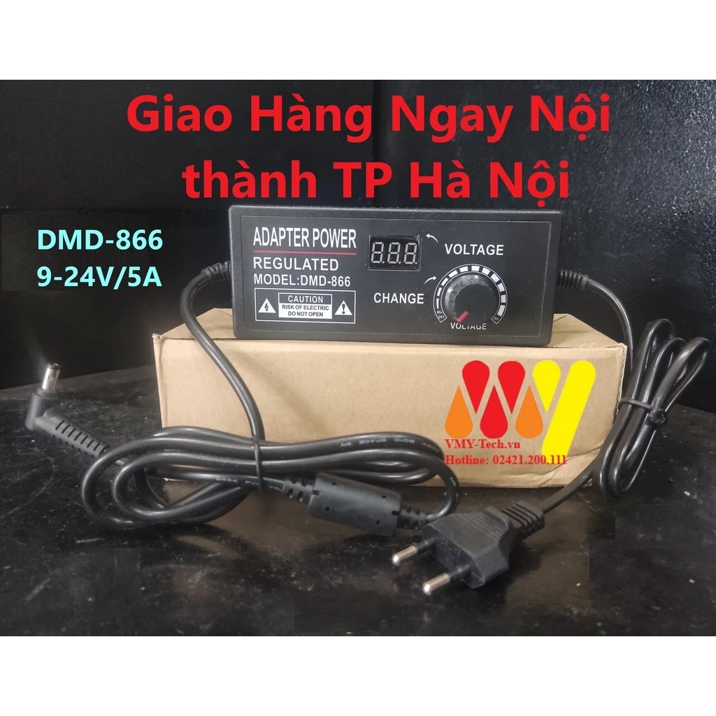 Combo sạc đa năng DMD-866 9-24V/5A + 34 chân sạc đa năng rời