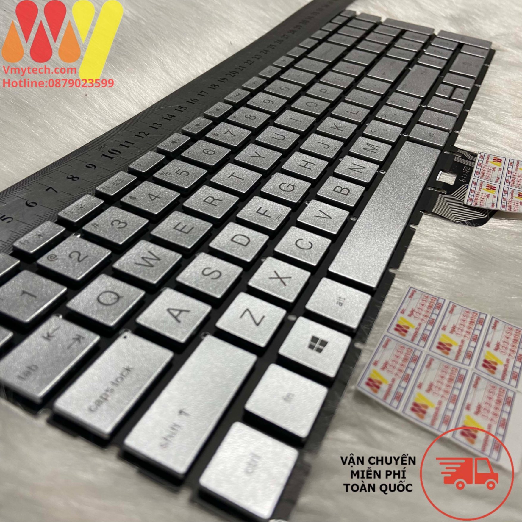 Bàn phím laptop HP 15-DA 15-DB 15-CS 15-DX 15-CN 15-CH 17-CA 17-by 250-G7 255-G7 - Key Bạc