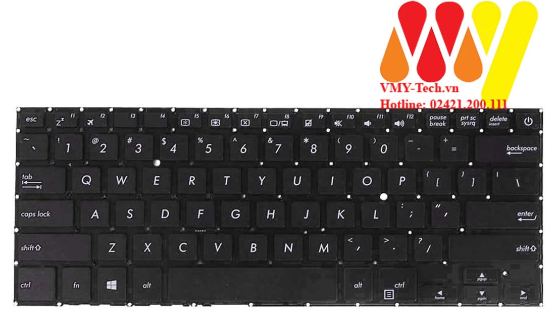 Bàn phím laptop Asus Vivobook A407 A407M A407U X407 X407M X407U – X407 Cáp góc Zin