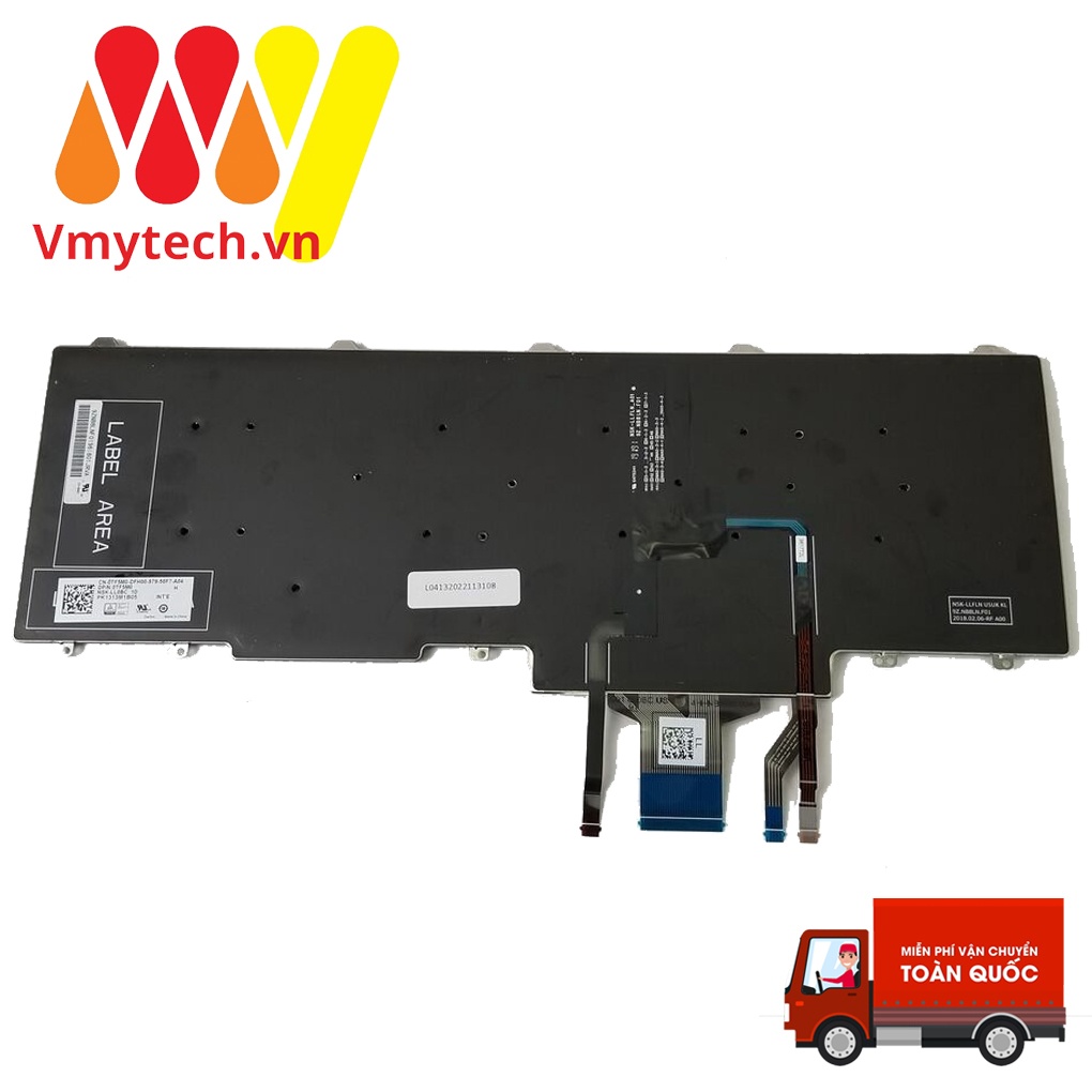 Bàn phím laptop Dell Precision 7530 7730 7540 7740 M7530 M7730 Led chuột