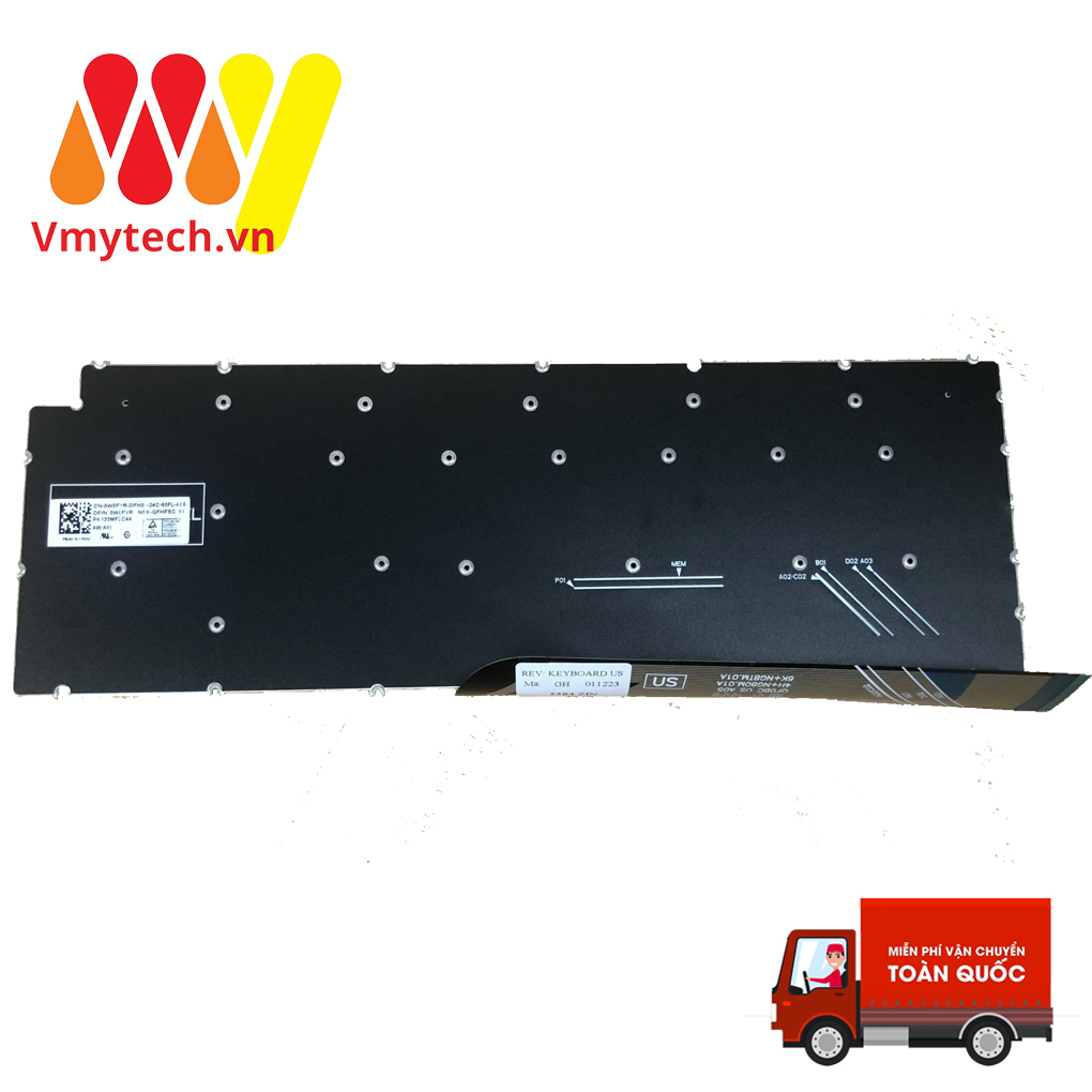 Bàn phím laptop Dell inspiron 15 5000 5510 5515 15 3000 3510 3511 LED