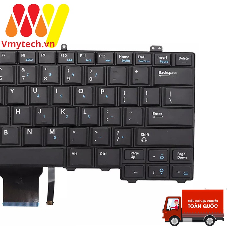 Bàn phím laptop Dell Latitude 12 7000 E7240 E7420 E7440 7420 7240 7440 LED CHUỘT chính hãng