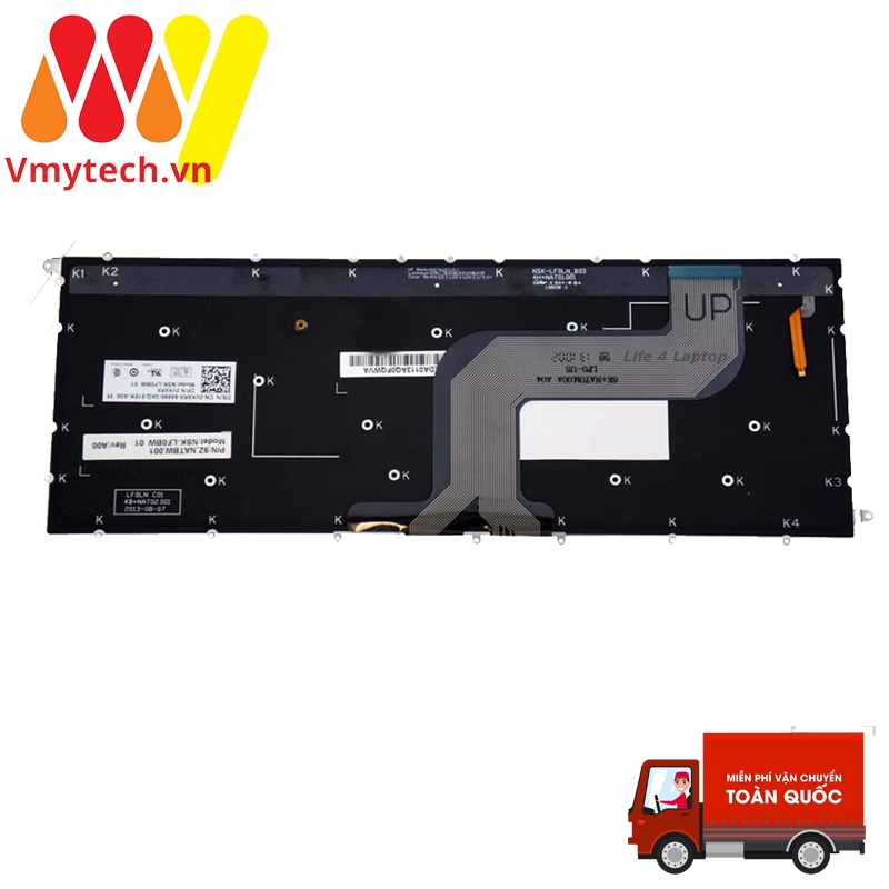 Bàn phím laptop Dell 7437 Inspiron 14-7437 14-7000 LED chính hãng