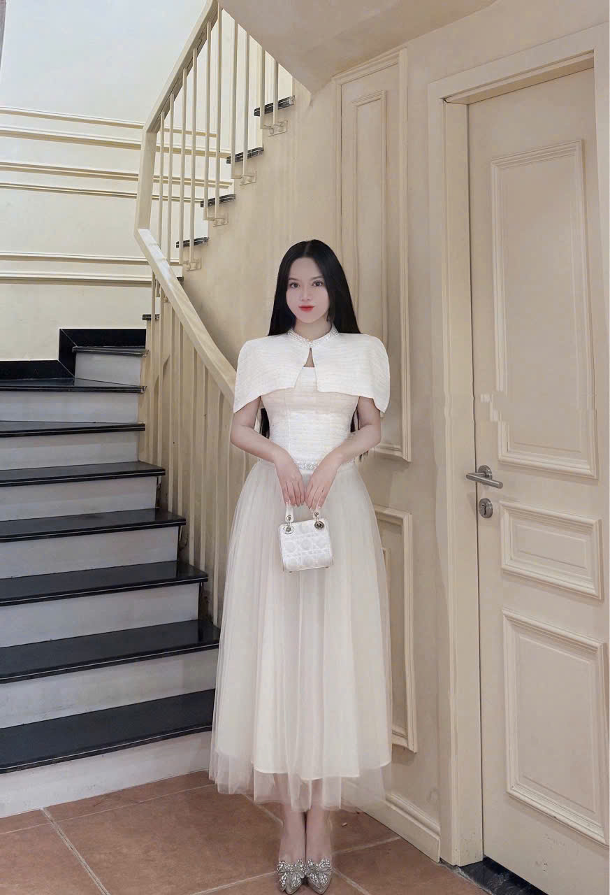 Đầm Tiệc Ren Dáng Dài