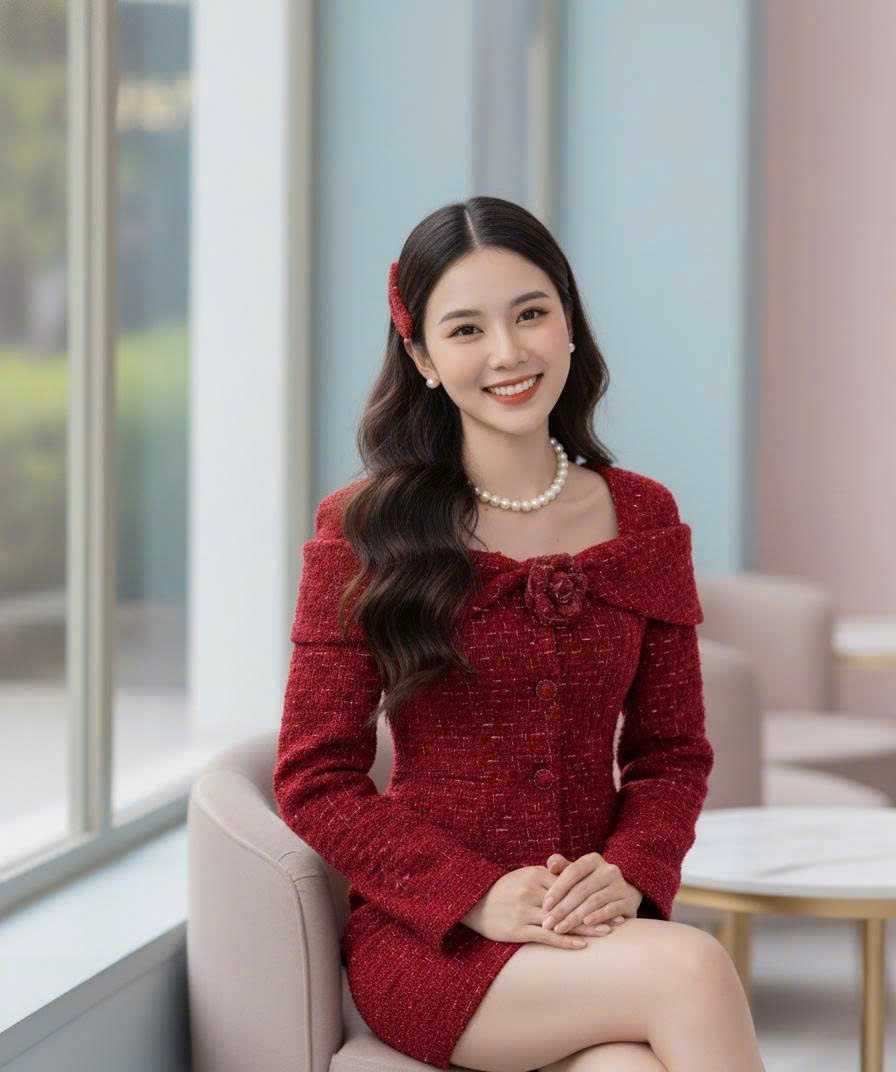 SÉT BỘ DẠ chân váy ngắn - Đen - XL