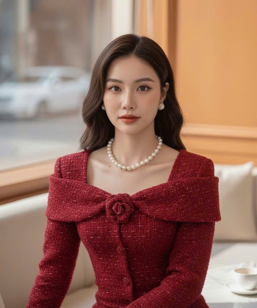 SÉT BỘ DẠ chân váy ngắn - Đen - XL