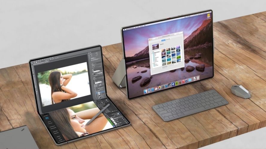 Có thể gập lại màn hình cảm ứng, concept lai giữa iPad và MacBook sẽ trông như thế nào?