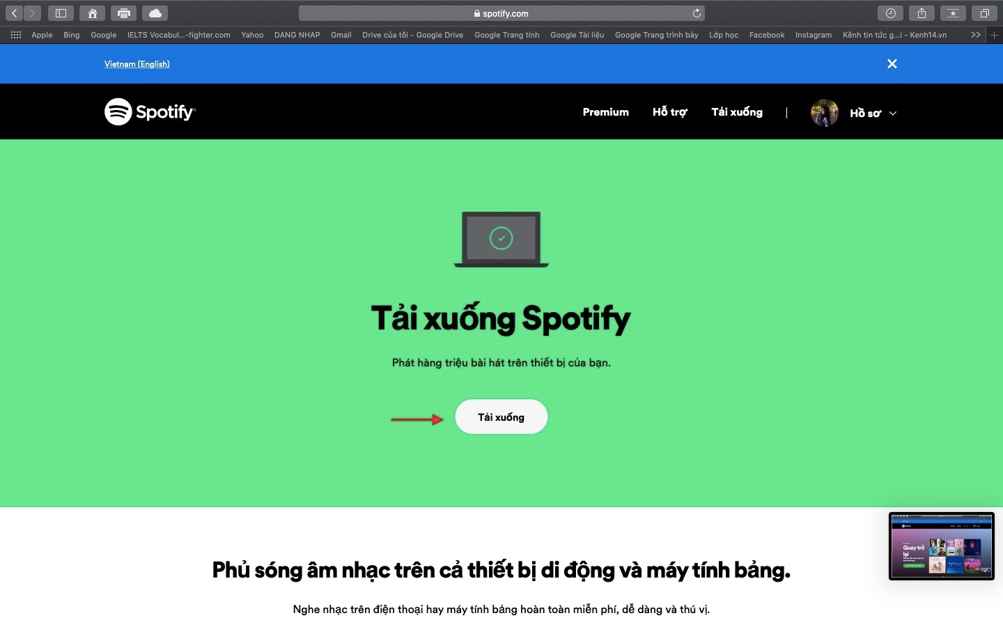 Hướng dẫn tải Spotify cho MacBook và một vài thủ thuật với Spotify