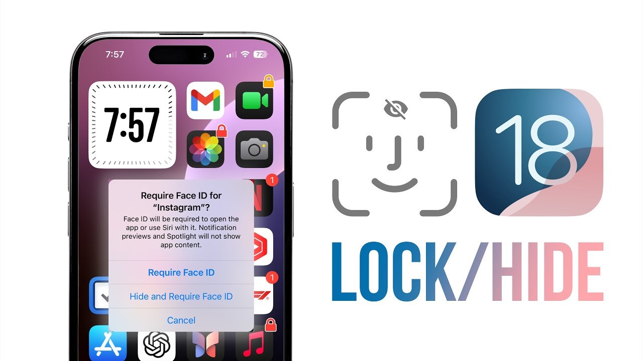 Hướng Dẫn Chi Tiết Cách Ẩn và Khóa Ứng Dụng trên iOS 18