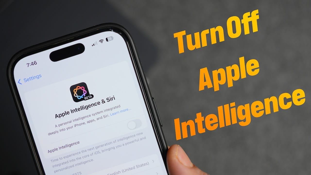 Cách Tắt Apple Intelligence Trên iPhone