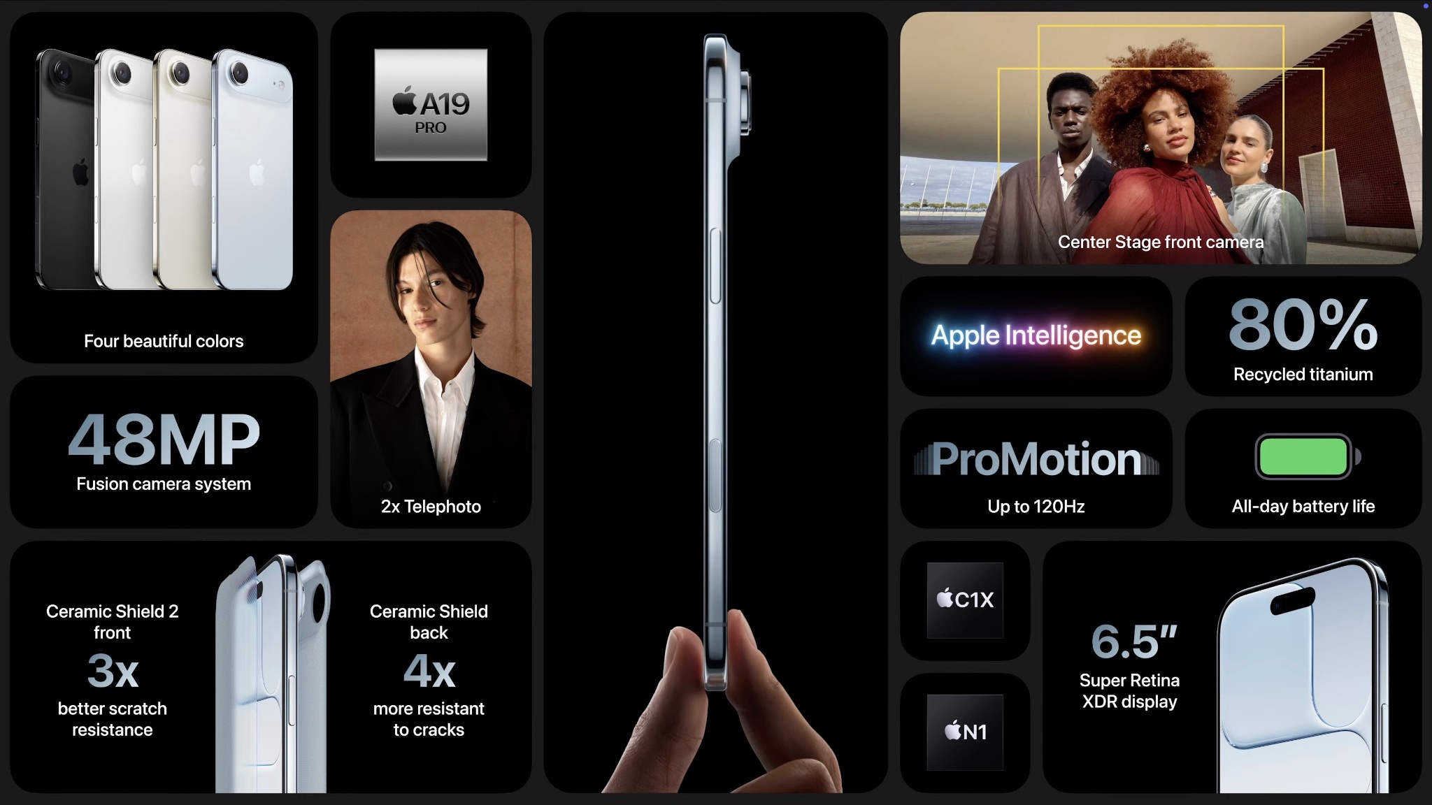 Apple ra mắt iPhone Air: Chiếc iPhone mỏng nhất hiện tại chỉ 5.6mm