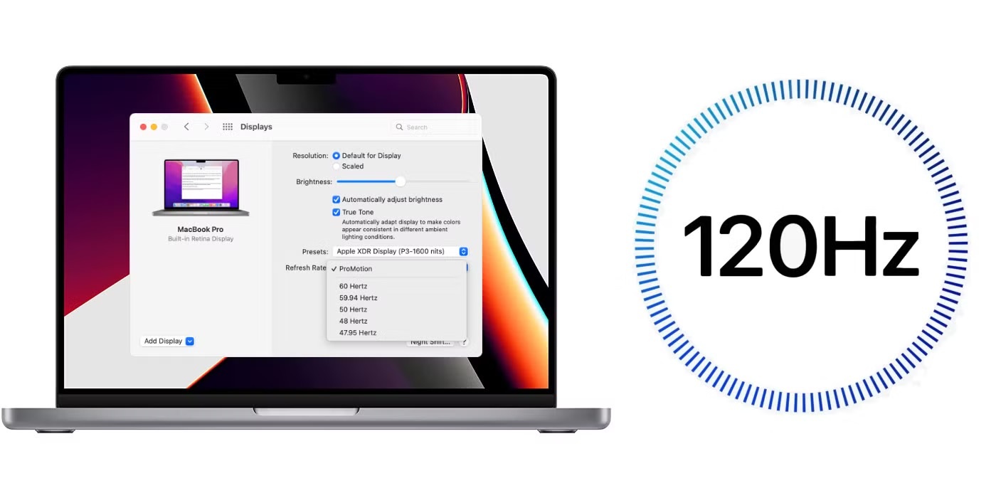 Cách Thay Đổi ProMotion trên MacBook Pro: Chỉ 30 giây để màn hình mượt hơn hoặc tiết kiệm pin hơn