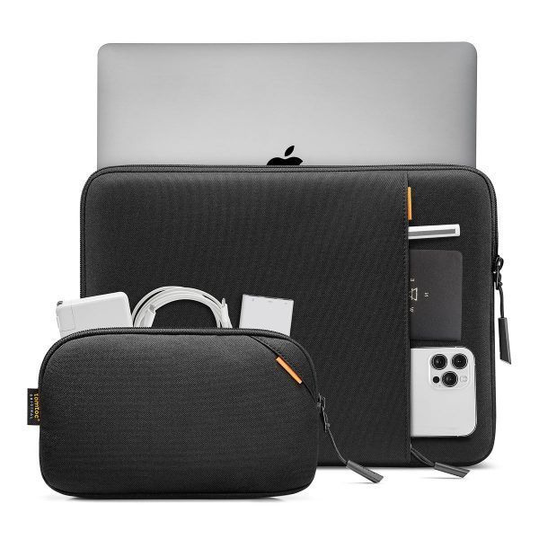 TÚI CHỐNG SỐC TOMTOC (USA) 360* PROTECTIVE KÈM TÚI PHỤ KIỆN CHO MACBOOK AIR/PRO 13”