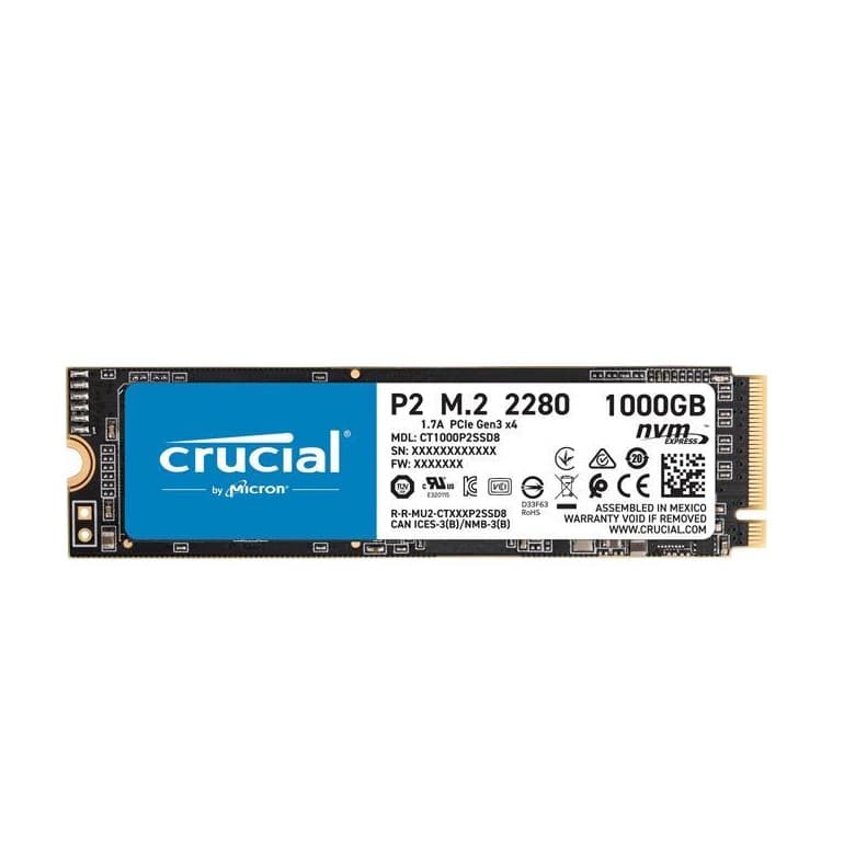 SSD Crucial P3 1TB NVMe Gen 3x4 - Used