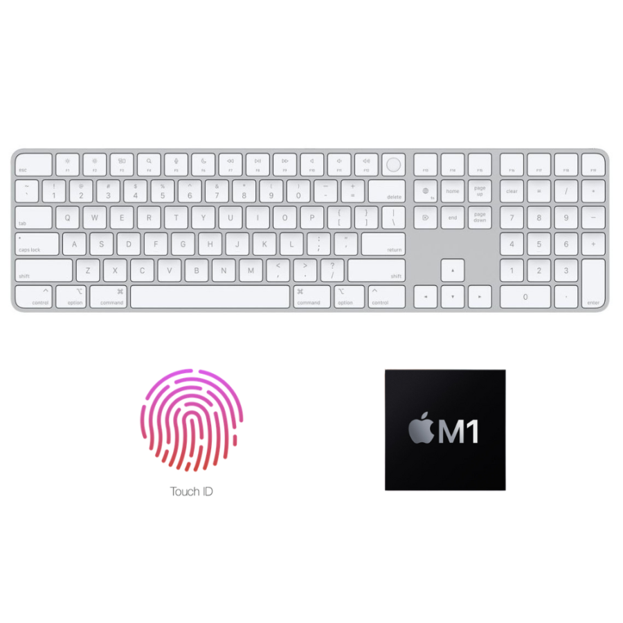 Bàn Phím Apple Magic Keyboard with Touch ID & Numpad (2021) - NEW