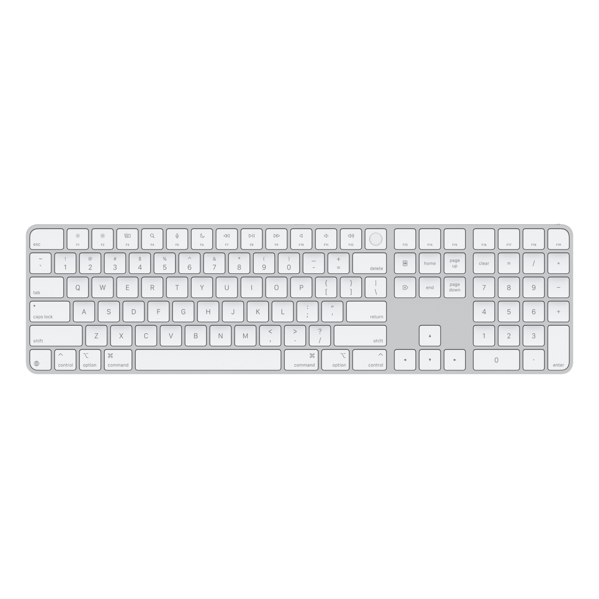 Apple Magic Keyboard 2024 Type-C Touch ID và phím số Numeric Keypad - White