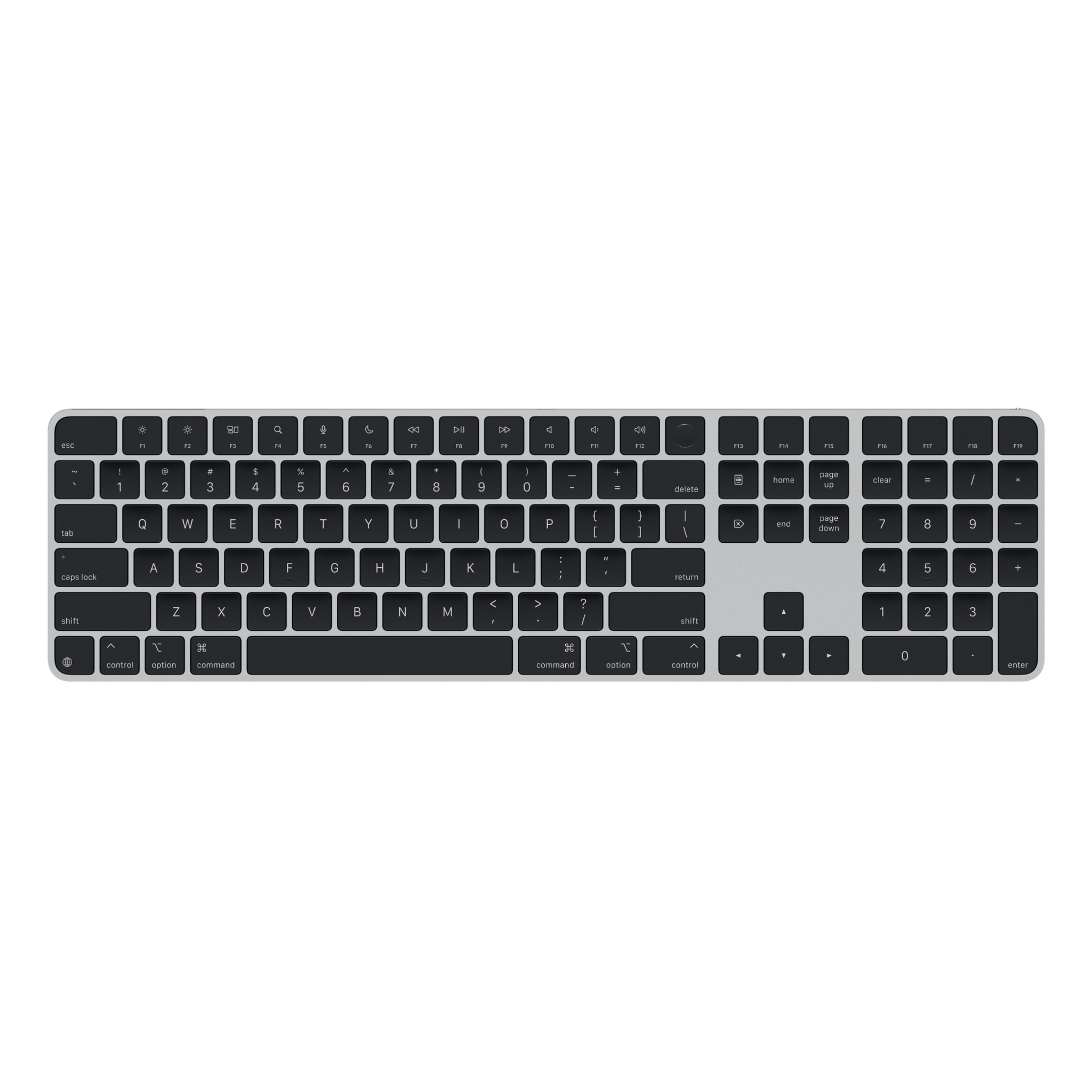 Apple Magic Keyboard 2024 Type-C Touch ID và phím số Numeric Keypad - Black