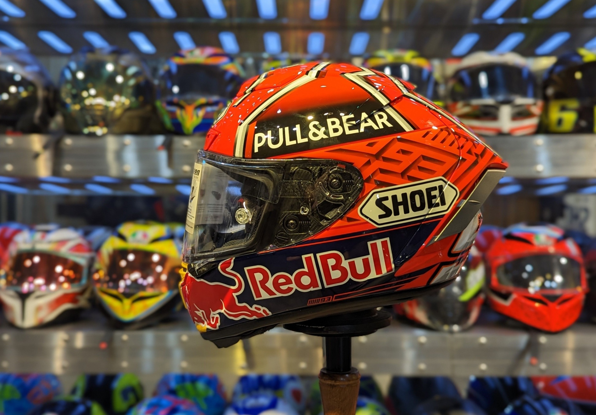 Shoei marquez red cheap bull