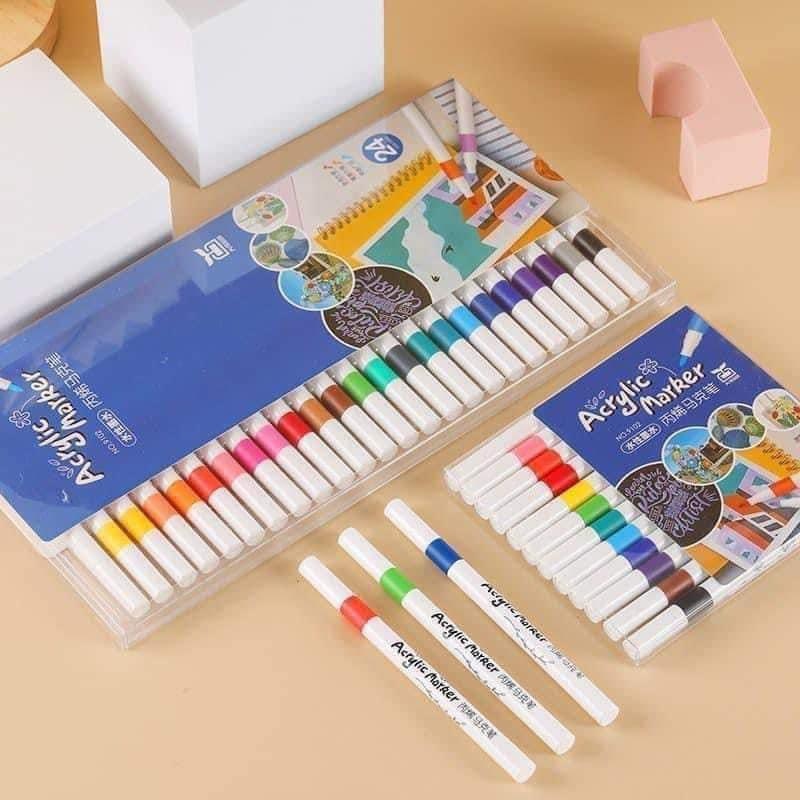 Bộ 60 bút màu acrylic marker(không cắt giá)