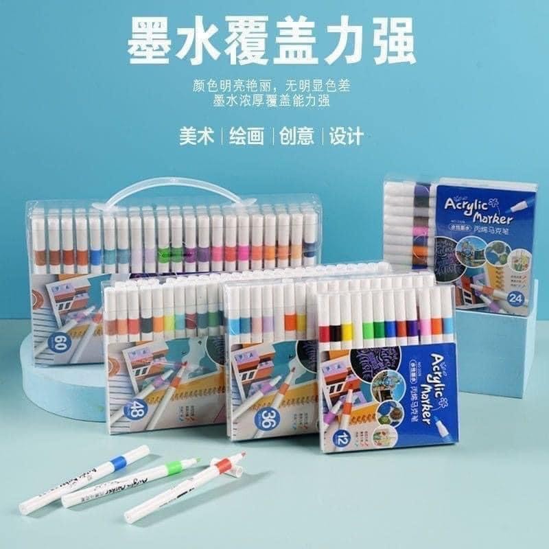 Set 2 bộ Bút Màu Acrylic 60 màu