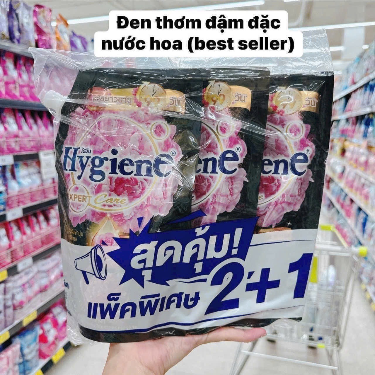 set 3 túi nước xả vải hygiene