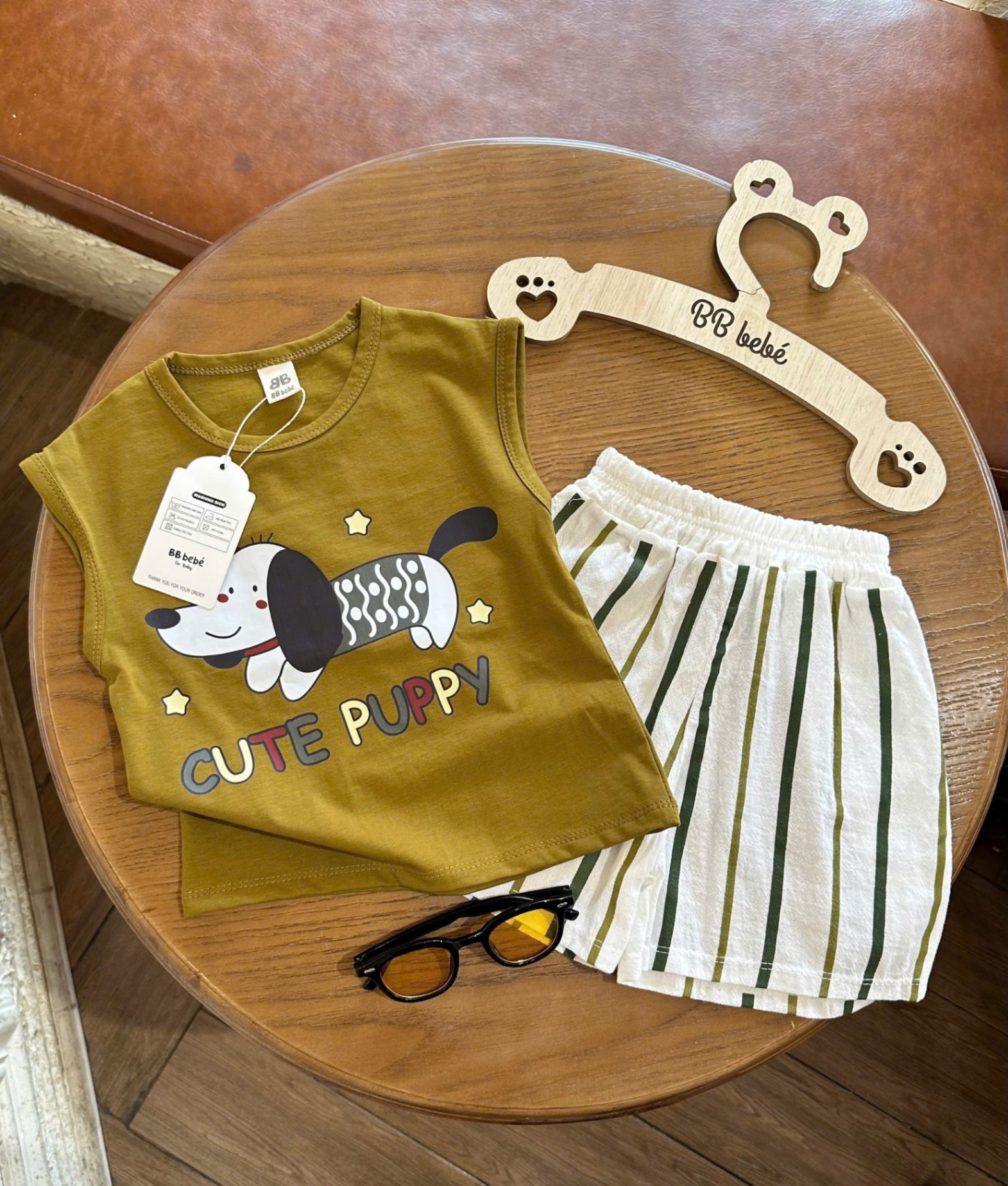 B17936 Bộ ba lỗ bé cute puppy