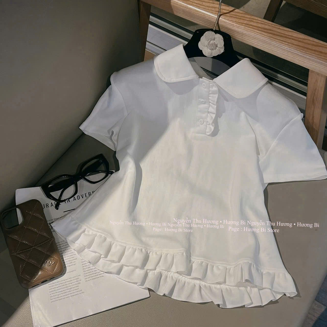 A17952 Áo polo viền bèo xuất sắc