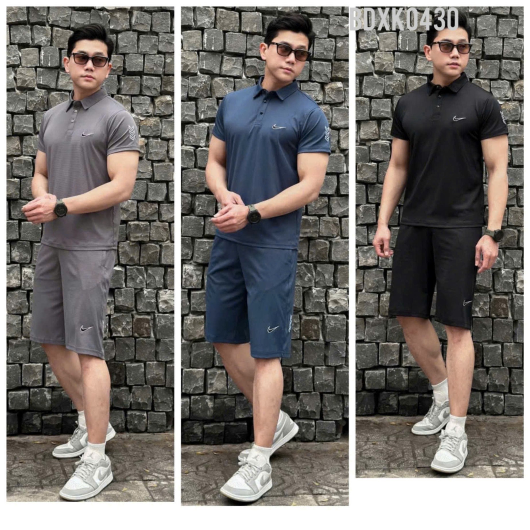 B18039 Bộ nam thun lạnh thông hơi NIKE