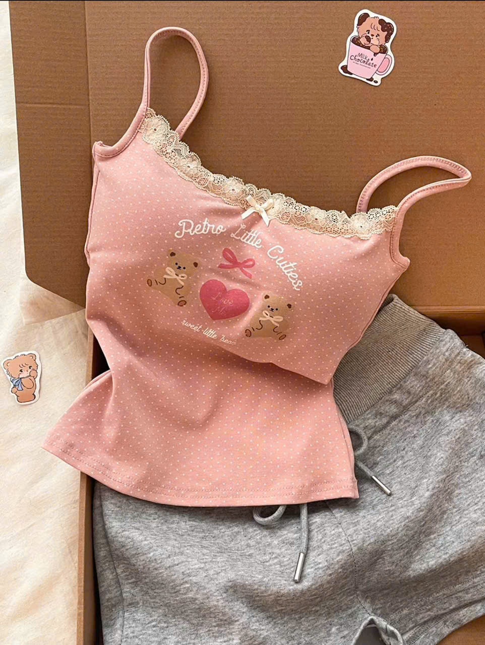 S18207-Pink girl chuẩn phong cách nữ chính dịu dàng