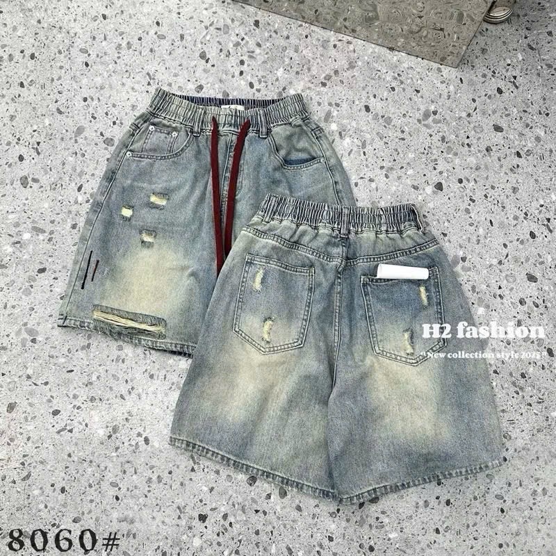 Q18240 Quần jean short dây đỏ