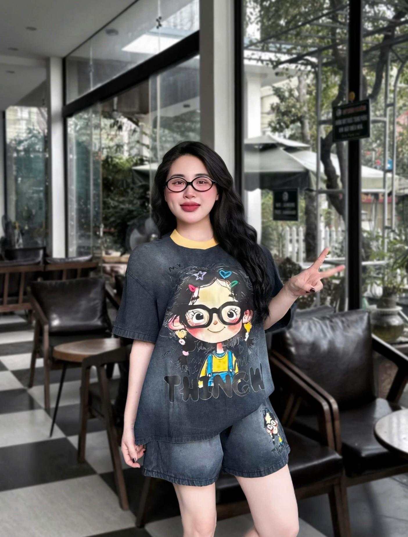 S18260- SET ÁO CÔ GÁI QUẦN CÔ GÁI LUÔN :))