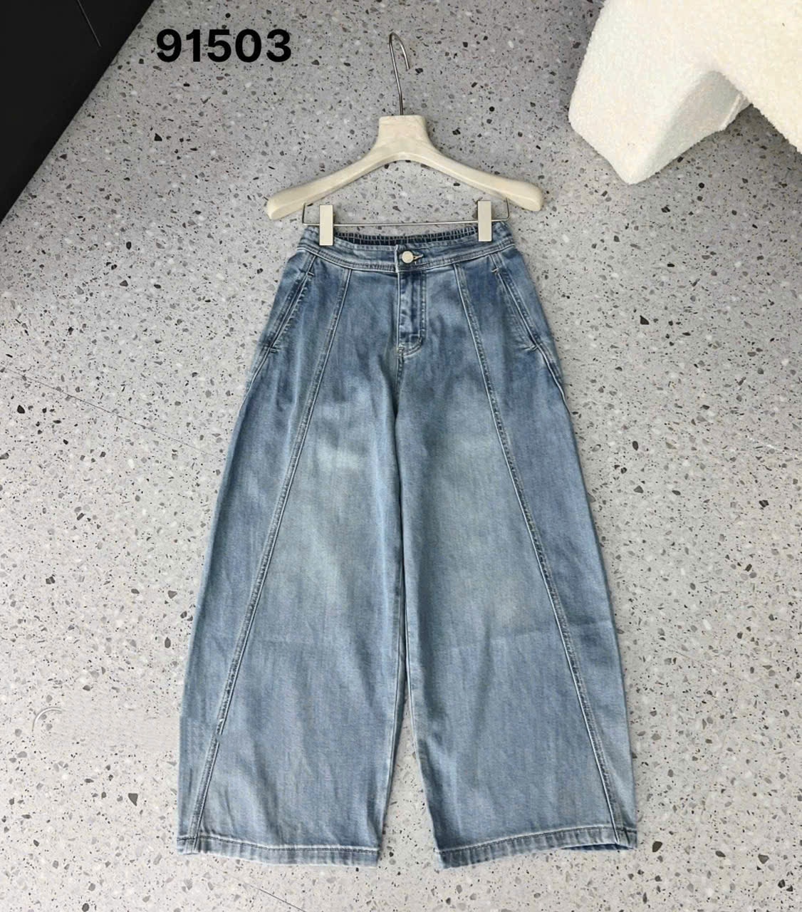 Q18272 QUẦN JEANS BAGGY CẠP BÁN CHUN QUẦN JEANS BAGGY CẠP BÁN CHUN