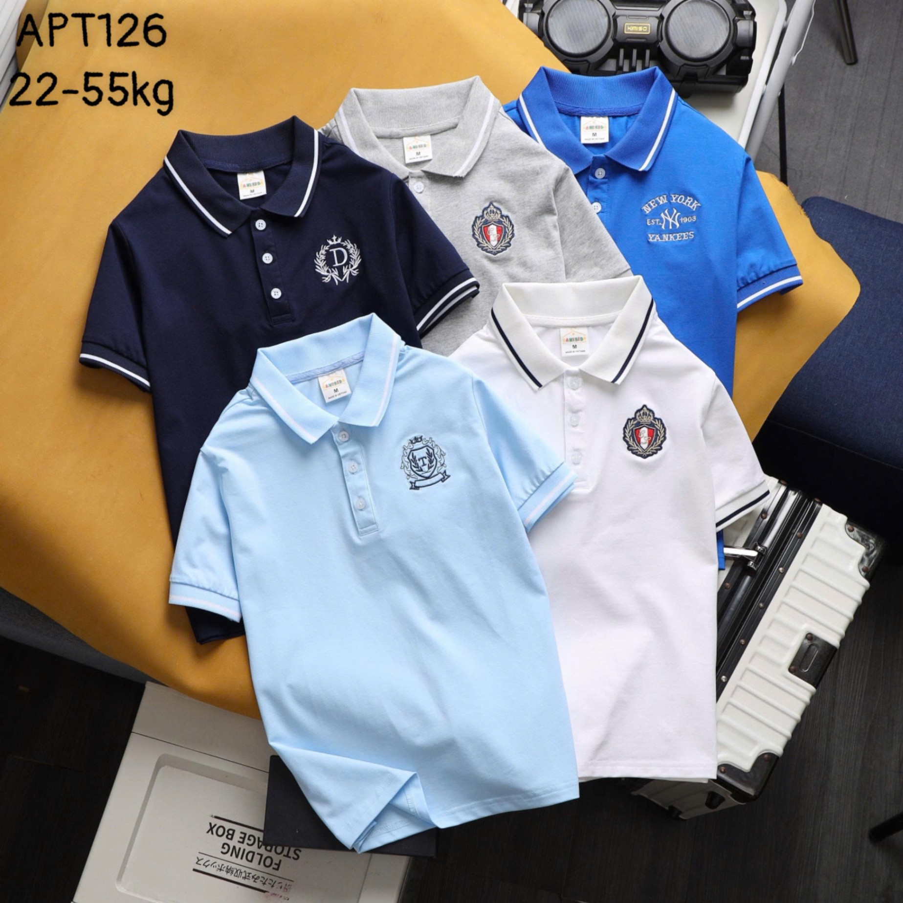 A18284 áo polo chất cotton APT126