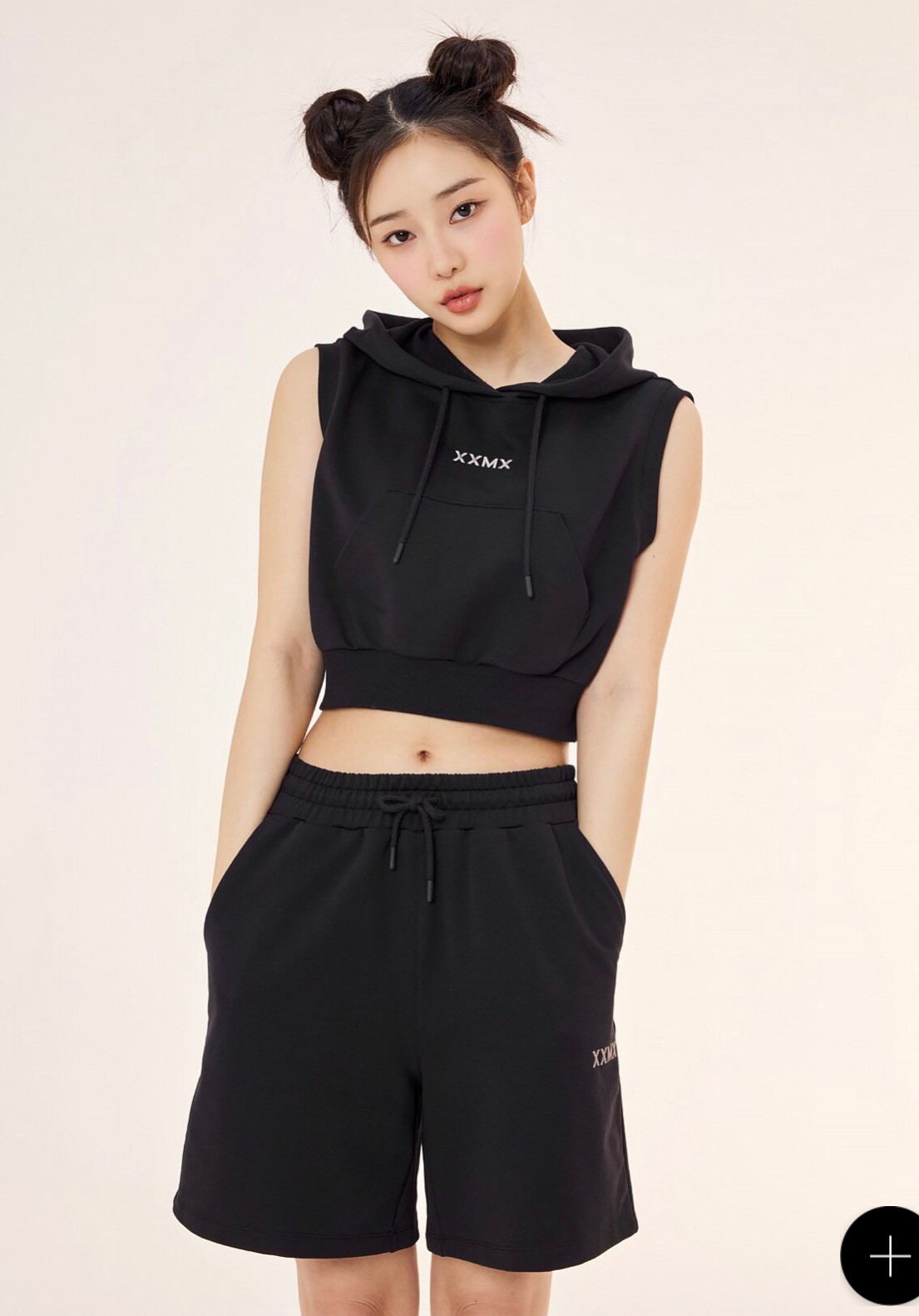 Áo gile hoodie croptop có túi,bo gấu, bo tay, thêu chữ nhỏ, 6 màu