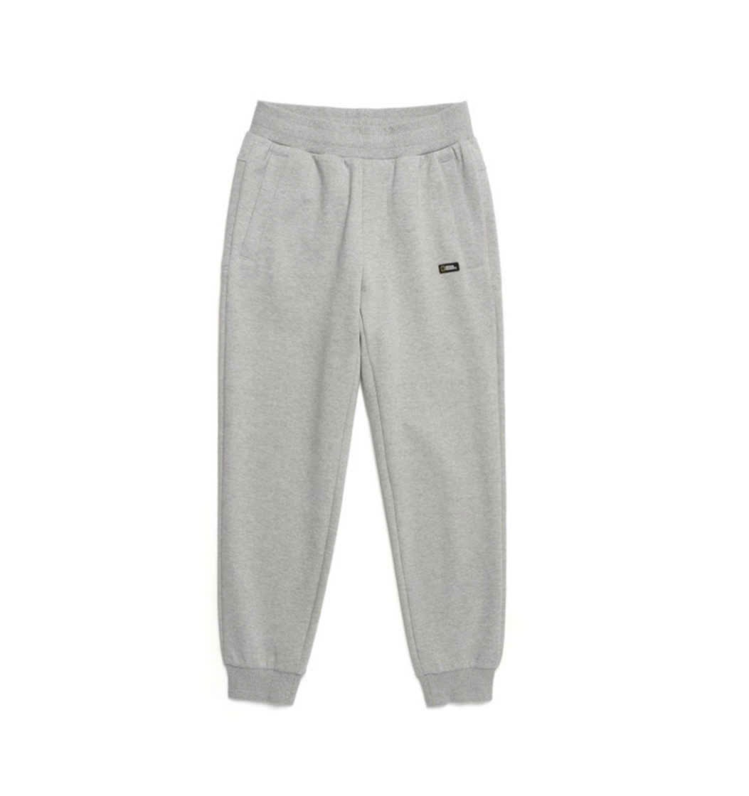 Quần jogger nỉ trơn người lớn, cạp chun, dây rút chun, 2 túi chéo