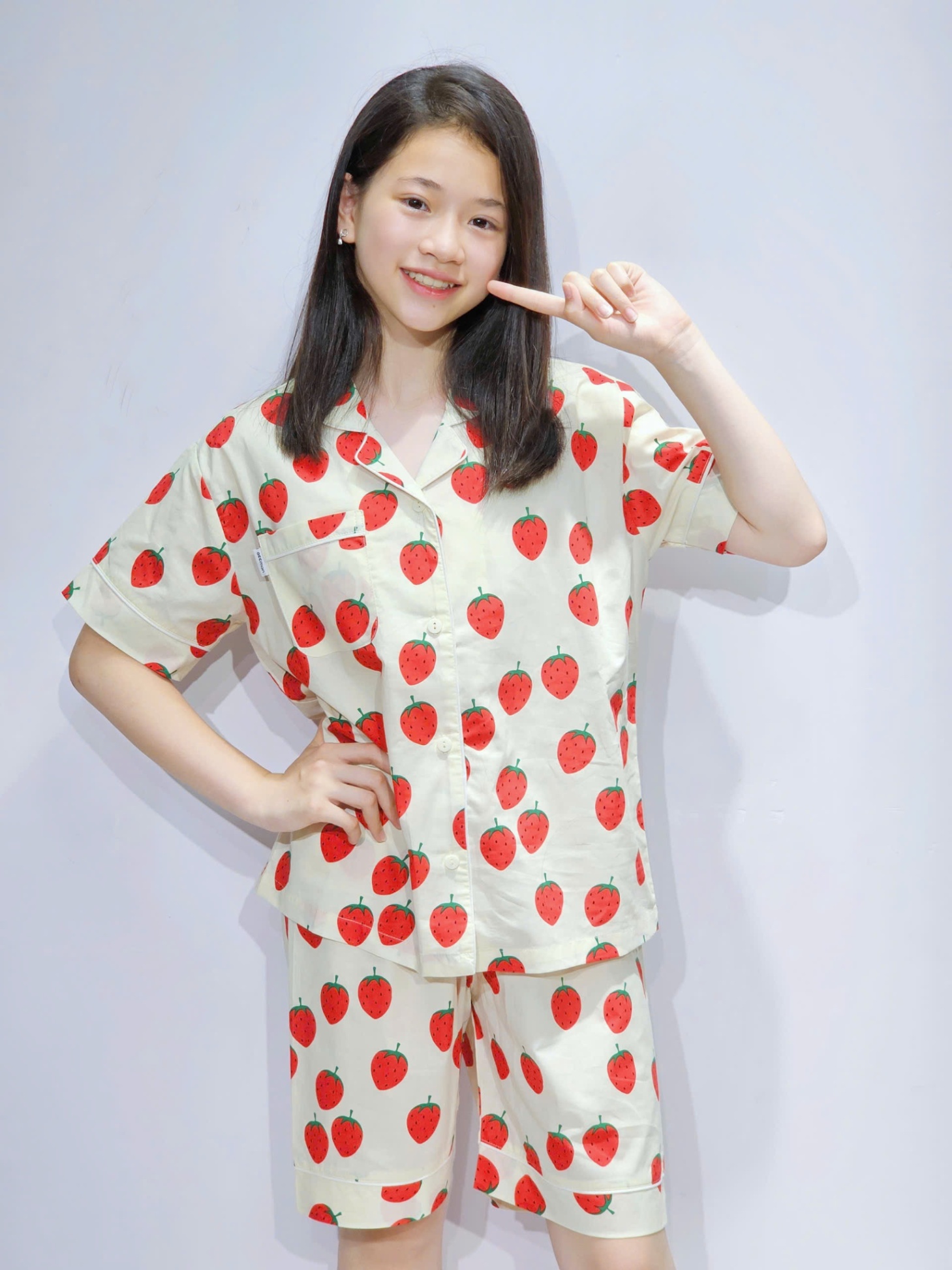 Bộ pijama thô cotton Beemon cho bé, áo cộc tay, quần đùi, 5 màu