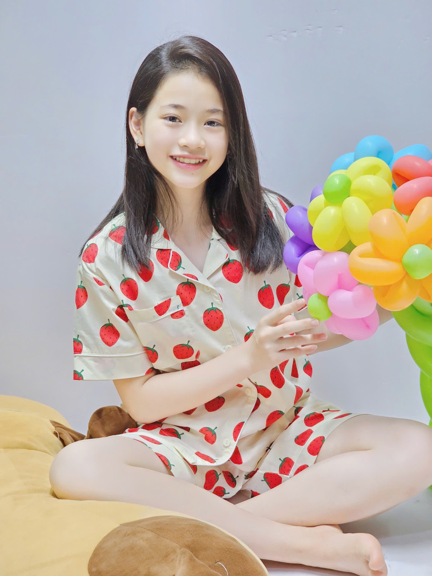 Bộ pijama thô cotton Beemon cho bé, áo cộc tay, quần đùi, 5 màu