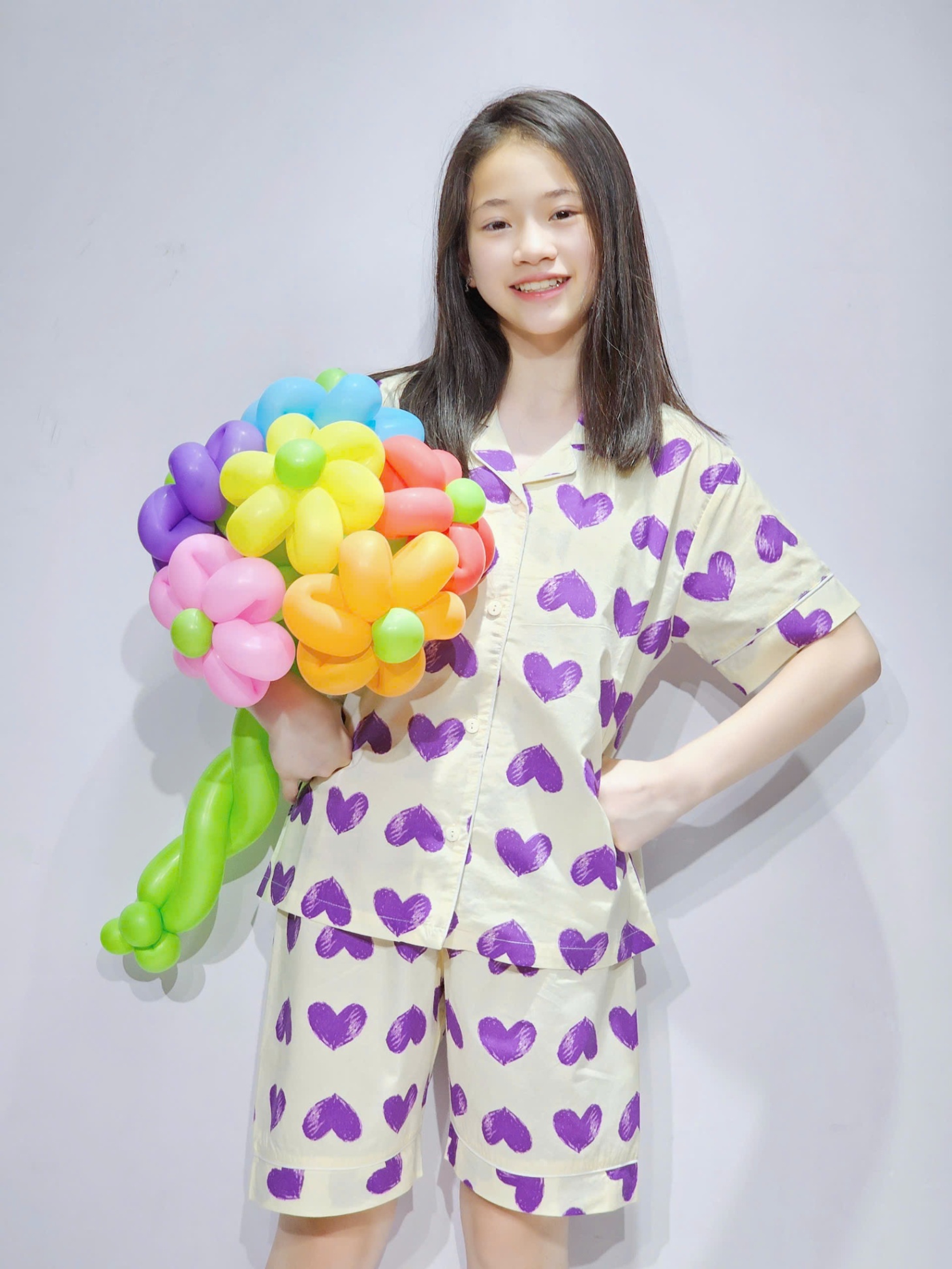 Bộ pijama thô cotton Beemon cho bé, áo cộc tay, quần đùi, 5 màu