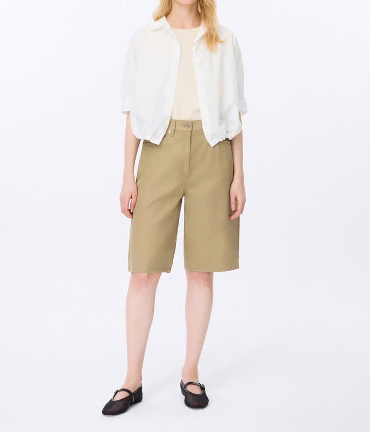 Quần short jean dài , 4 màu