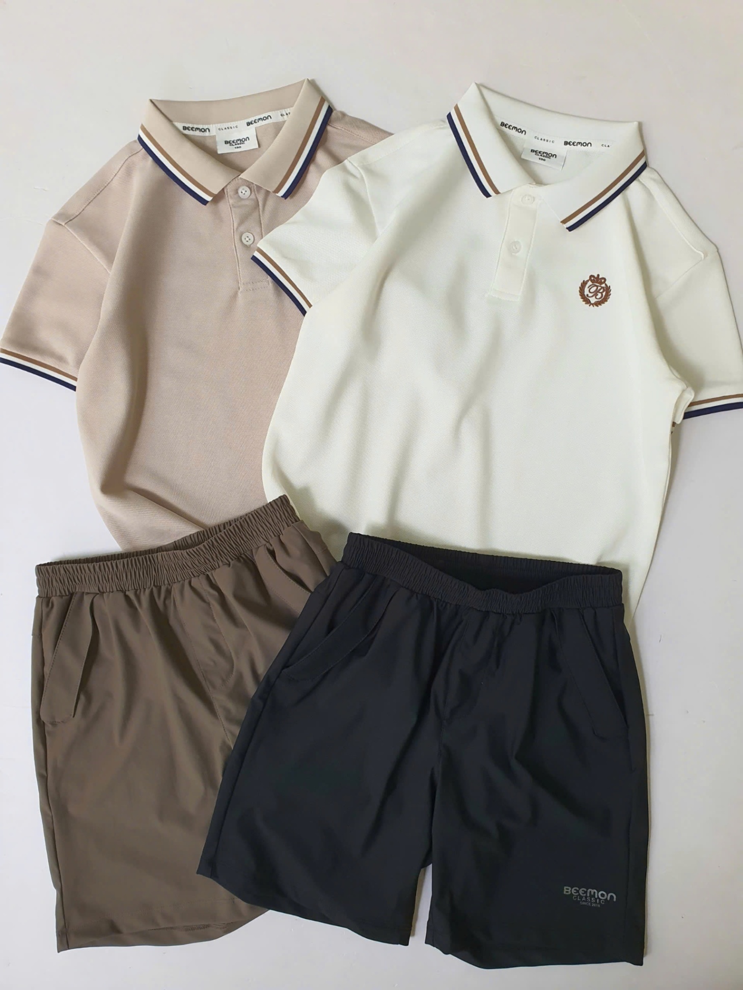 Bộ polo cho bé, áo ngắn tay, cổ viền, cổ cài 2 cúc, quần short chất thể thao golf. 2 màu