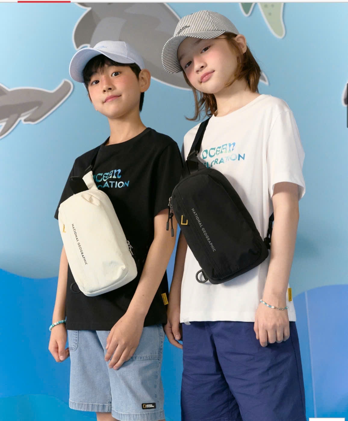 Áo phông trẻ em, cổ tròn,ngắn tay, chữ ocean exploration trước ngực, sau lưng họa tiết cá hoặc rùa, 2 màu