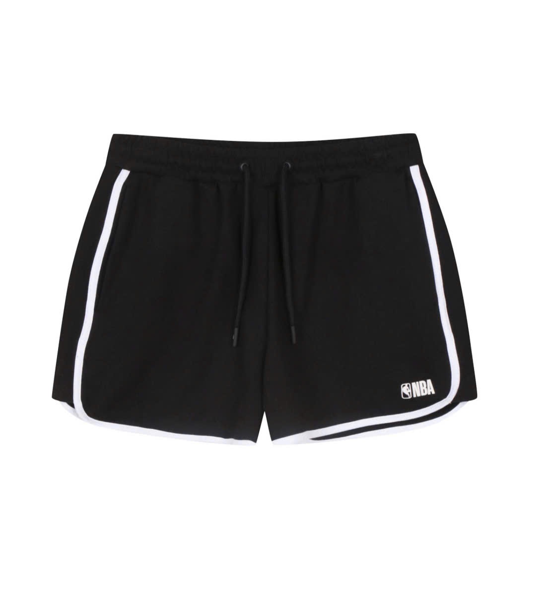 Quần short cạp chun, dây rút, may viền quần trắng, 2 màu