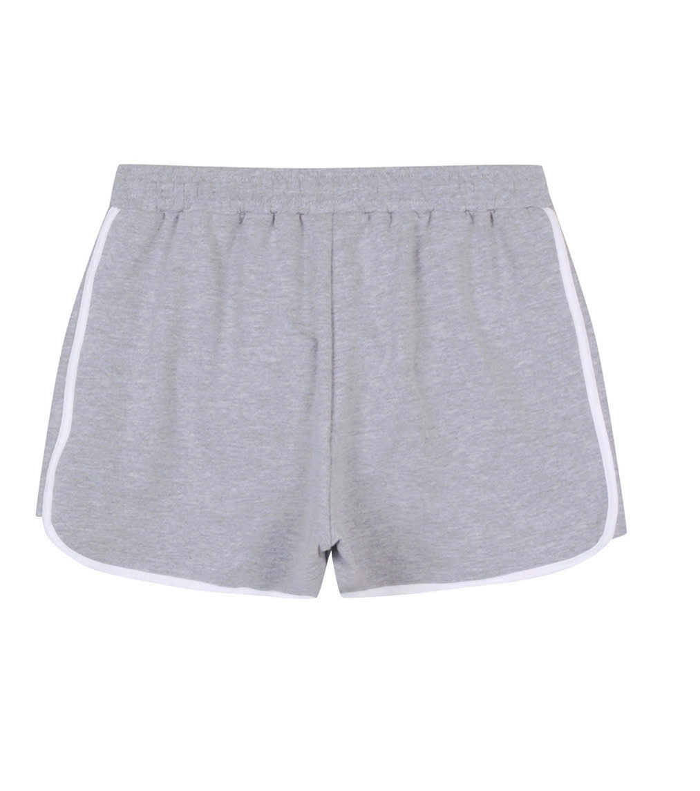 Quần short cạp chun, dây rút, may viền quần trắng, 2 màu