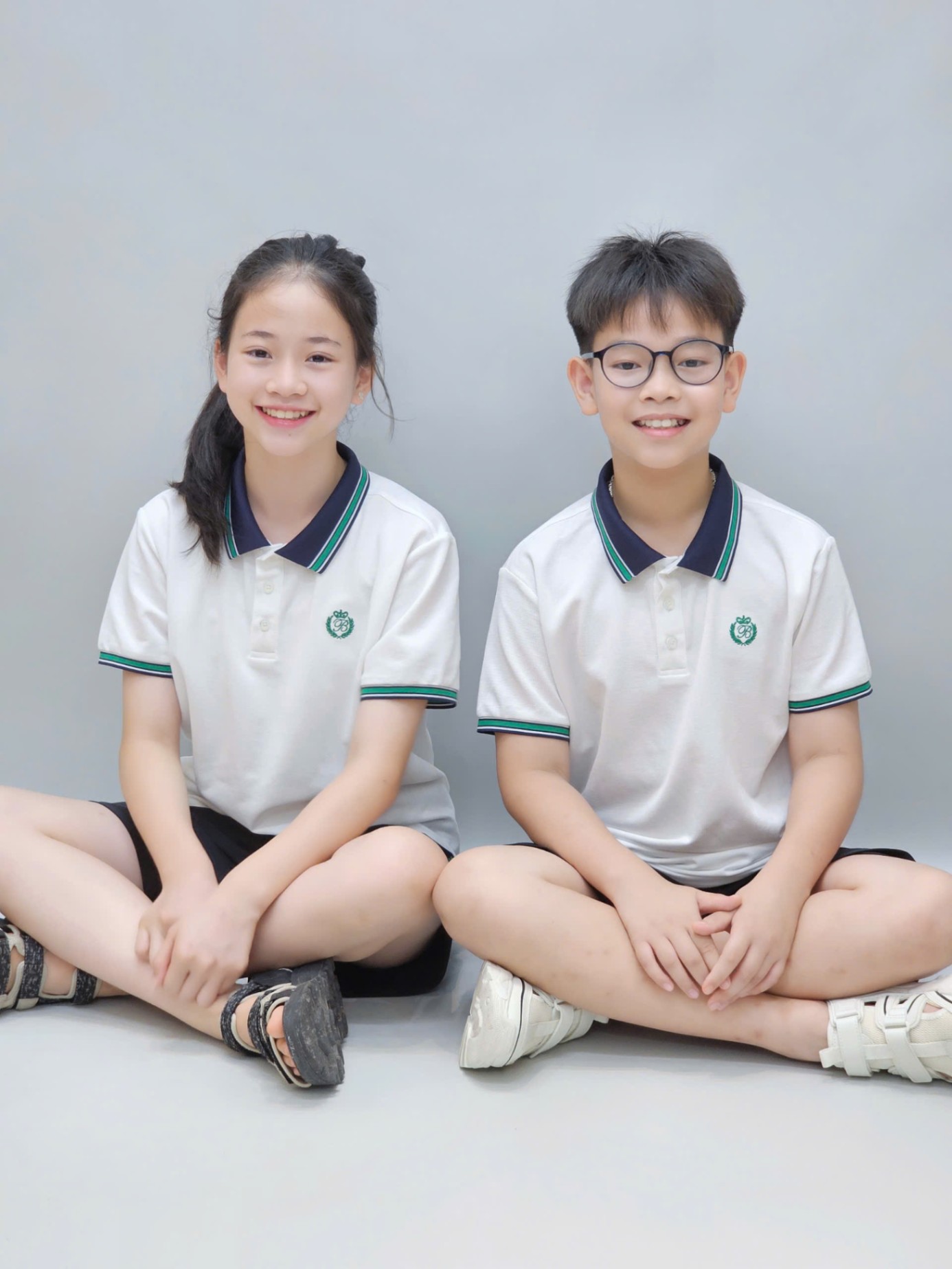 Bộ polo Beemon cho bé trai,bé gái, áo cổ polo phối viền cổ và tay áo, cài 2 cúc cổ, quần short co giãn,chữ Beemon Classic, 2 màu