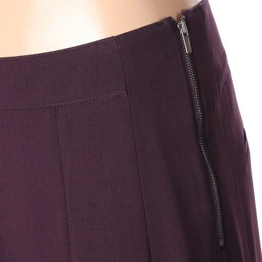 Quần suông váy dáng lửng, cạp thường, khóa cạnh, 2 màu